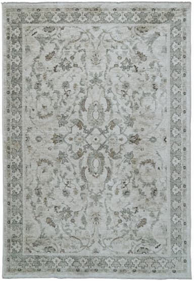 Diamond area rug in Cream/Sage/Multi