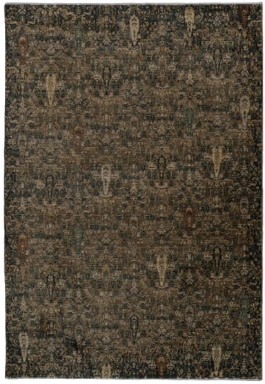 Atlanta area rug in Black/Ivory/Multi