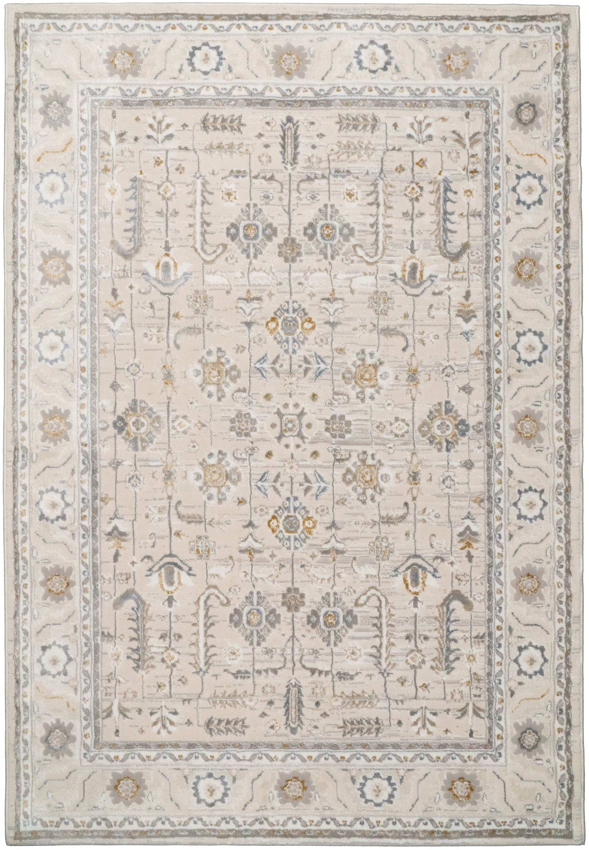 Willowbrook Azure Ivory/Grey/Blue area rug