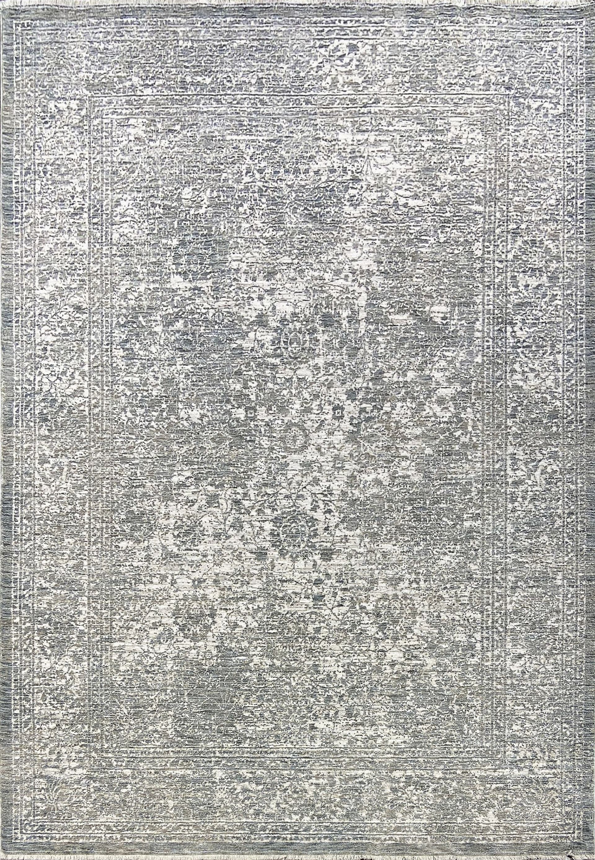 Chenille Olivia Grey/Light Grey area rug