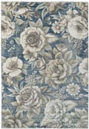 Botanica rug in Navy/Beige
