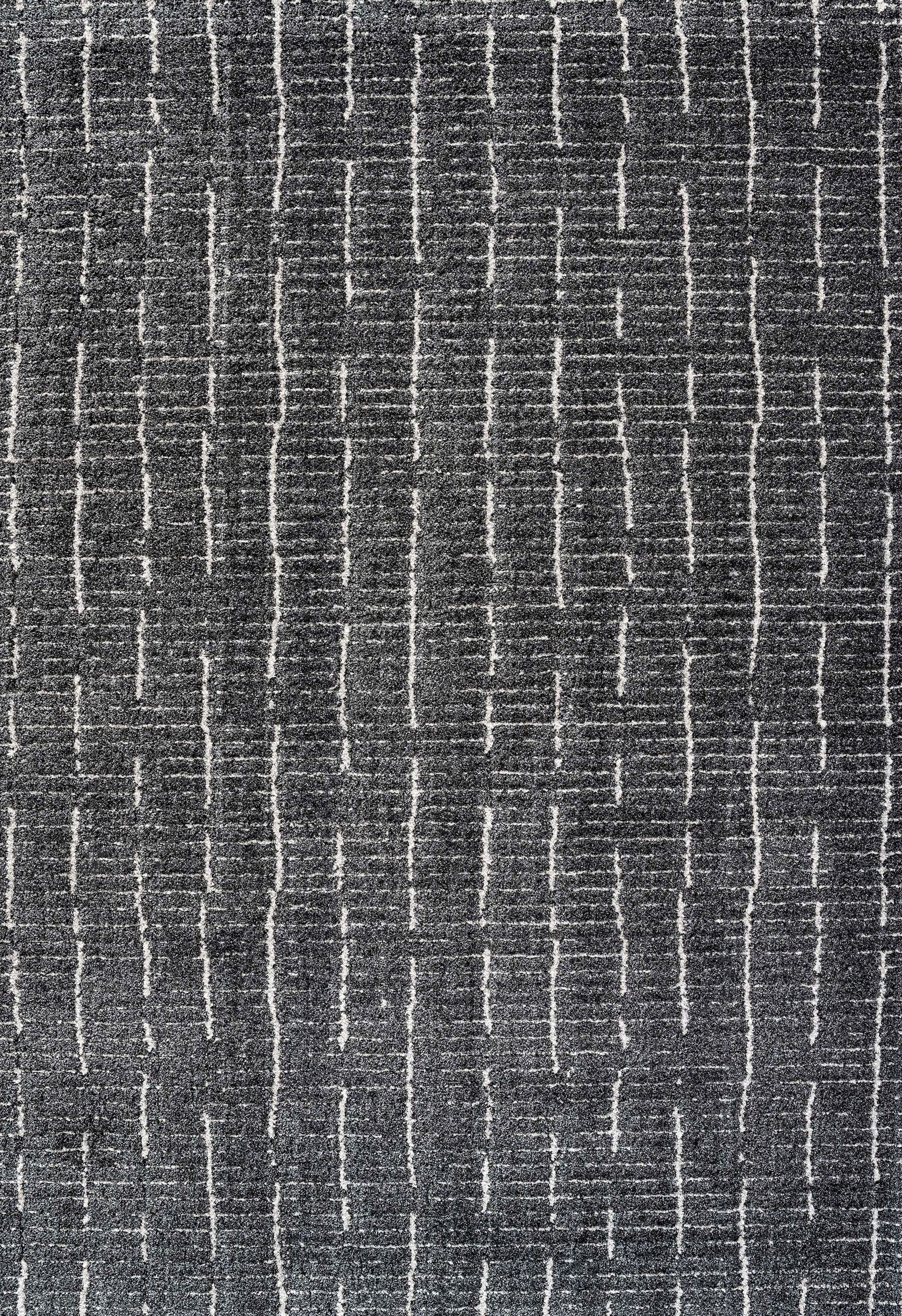 Rosette Black/White rug