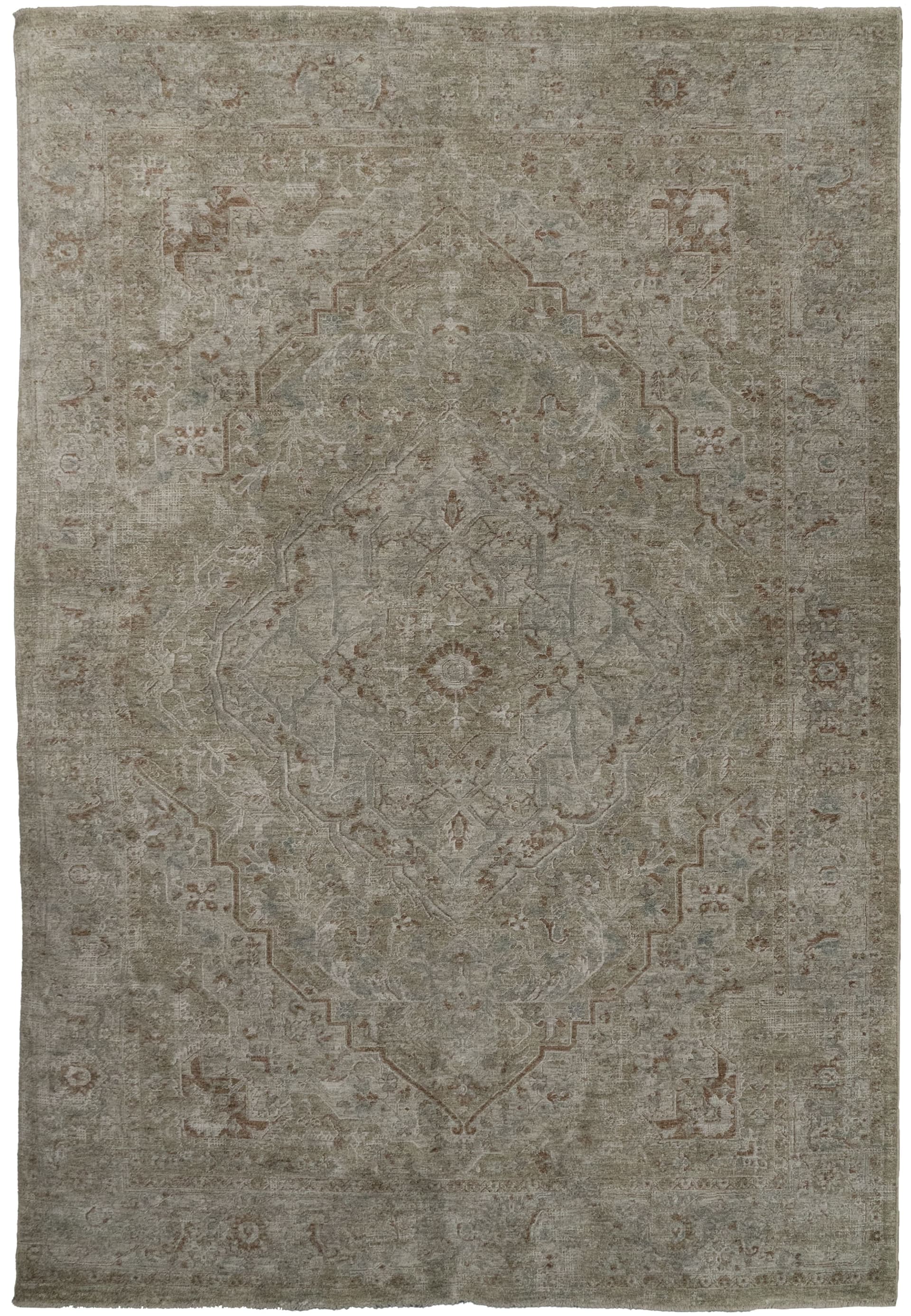 Honey Pacific Beige/Cream/Coral area rug