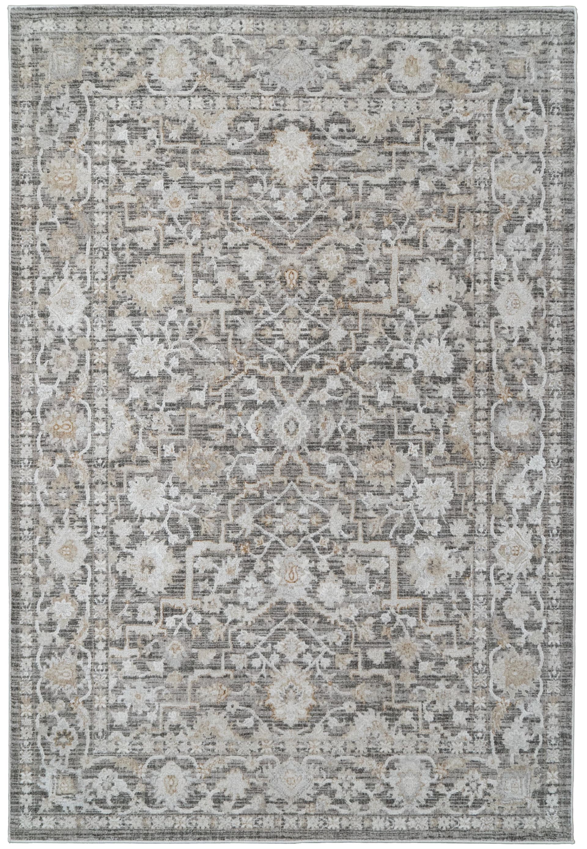Folklore Saffron Grey/Beige/Ivory area rug