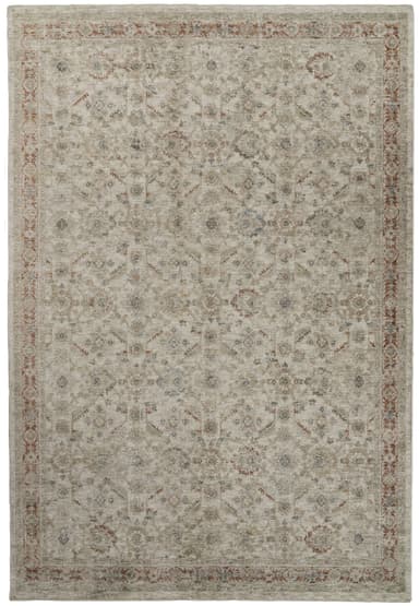 Luminous area rug in Cream/Beige/Red