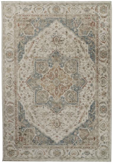 Luminous area rug in Cream/Beige/Navy
