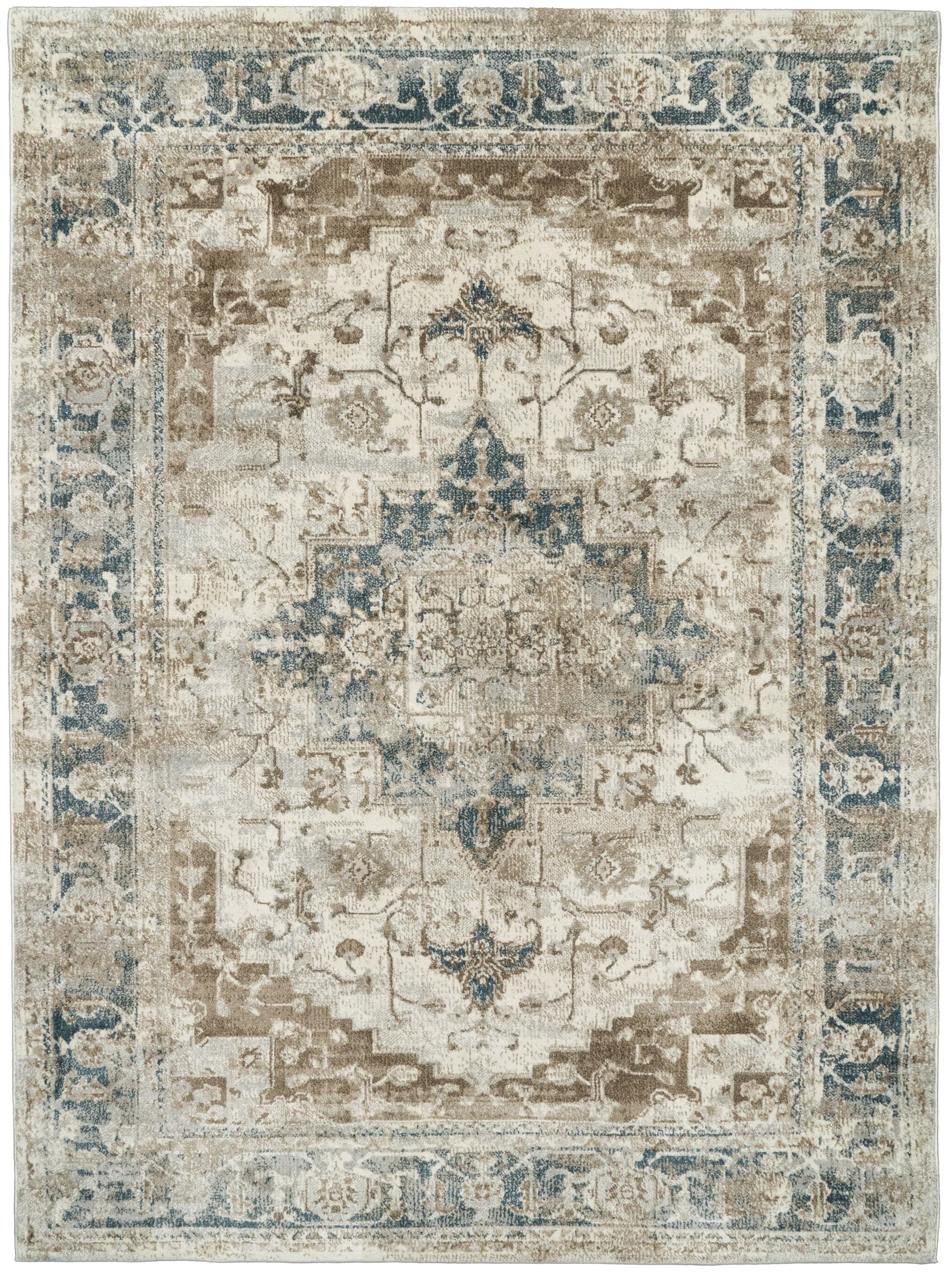 Riverstone Cream/Navy/Beige rug