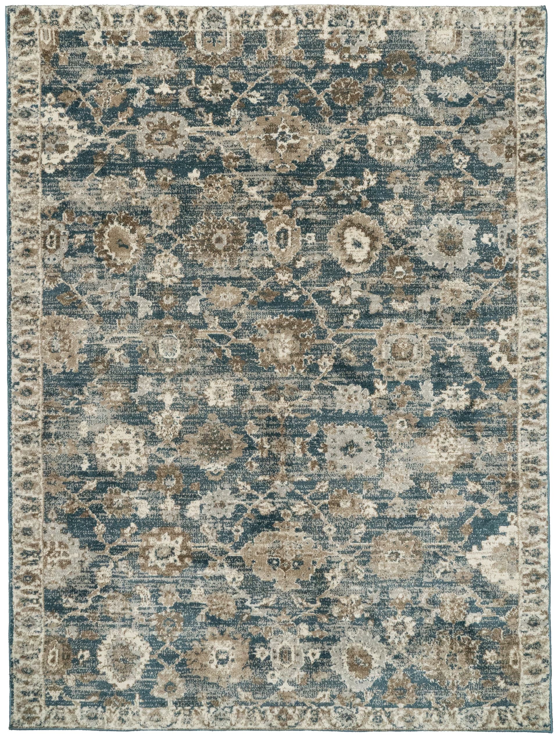 Cobblestone Blue/Cream/Beige rug