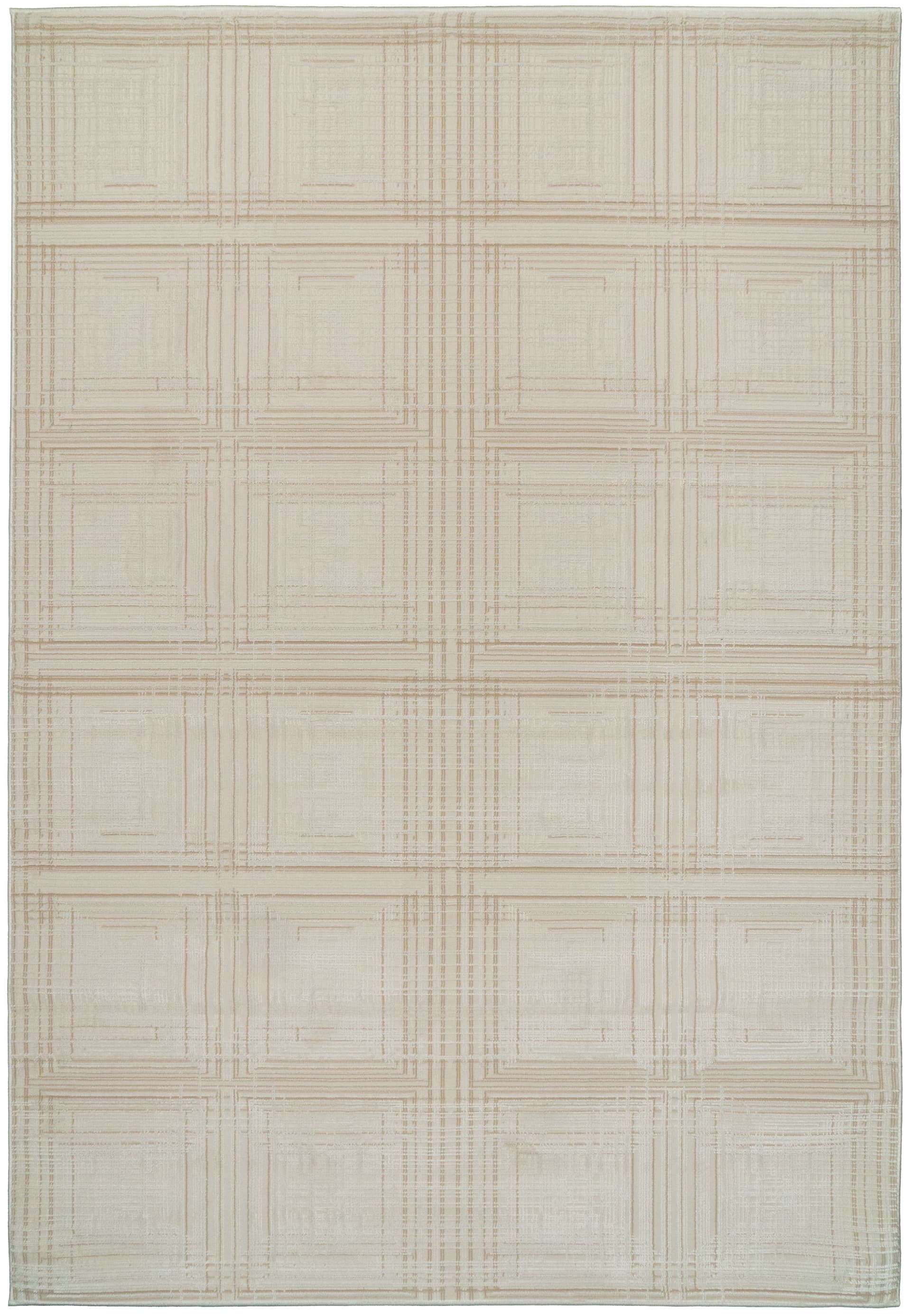 Houndstooth Cream/Beige rug