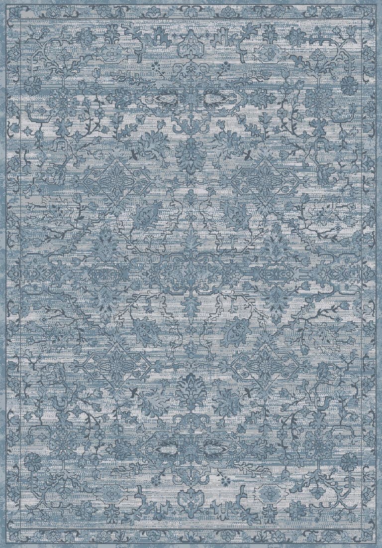 Begonia Sequence Blue area rug