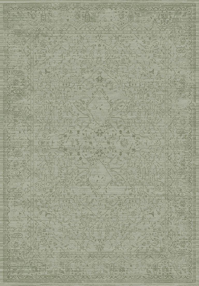 Freesia Sequence Green area rug