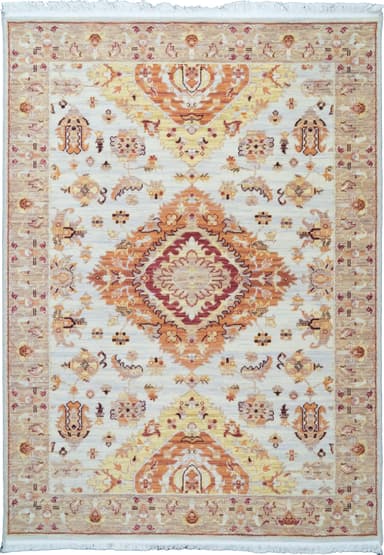 Wade area rug in Taupe/Rust/Multi