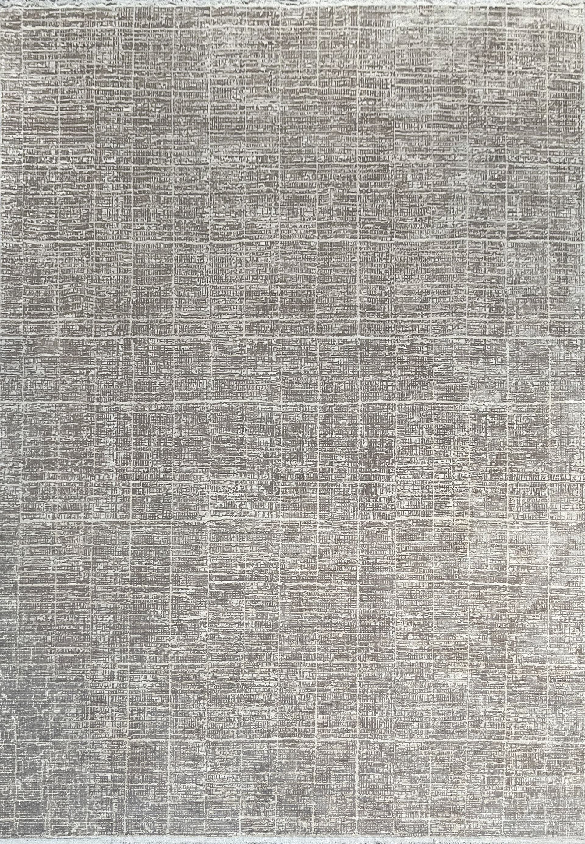 Ruby Grey/Ivory viscose & shrink acrylic area rug