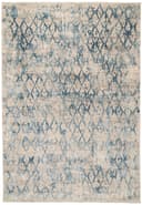 Quartz rug in Ivory/Blue