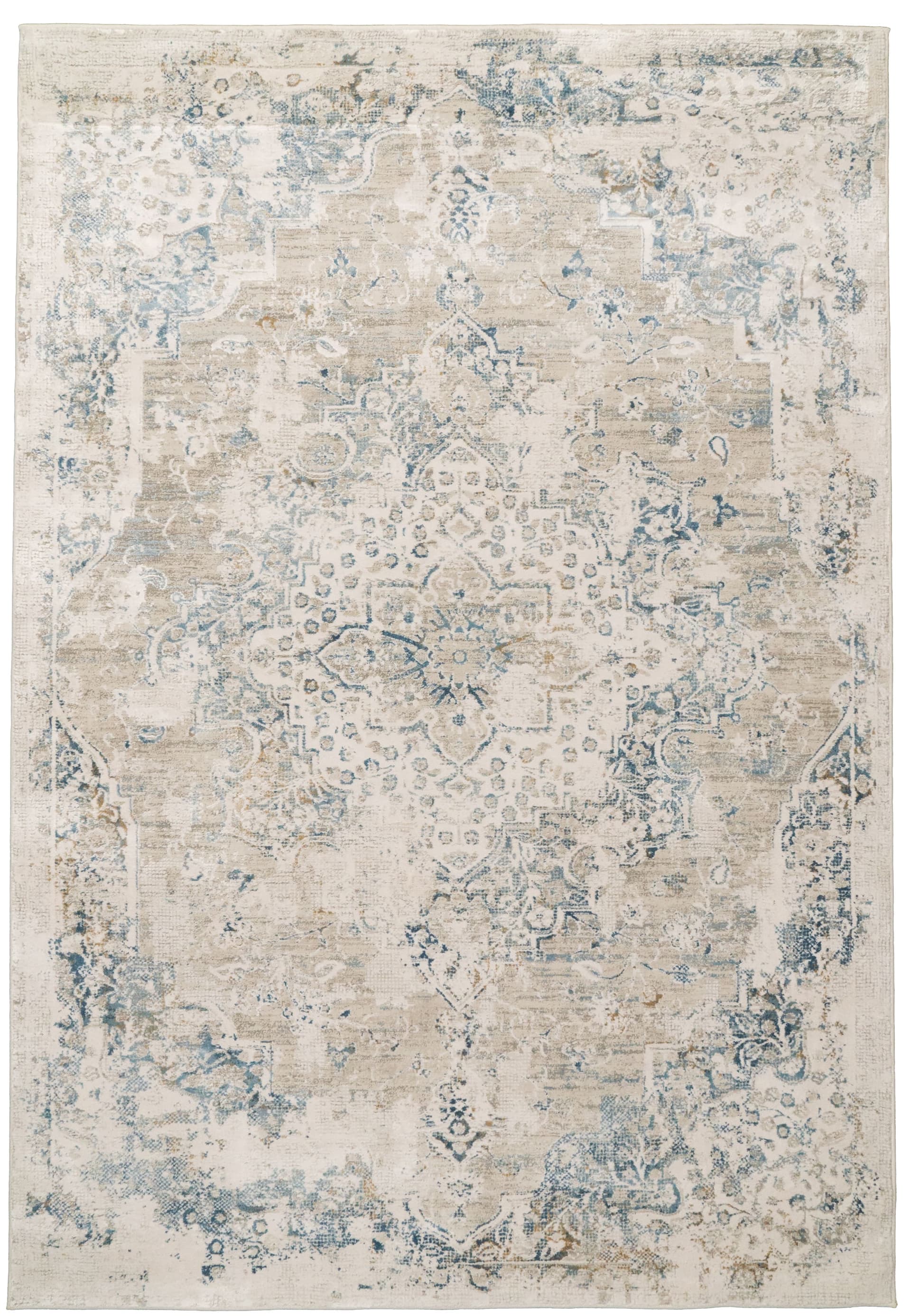 Reef Quartz Ivory/Grey/Blue area rug