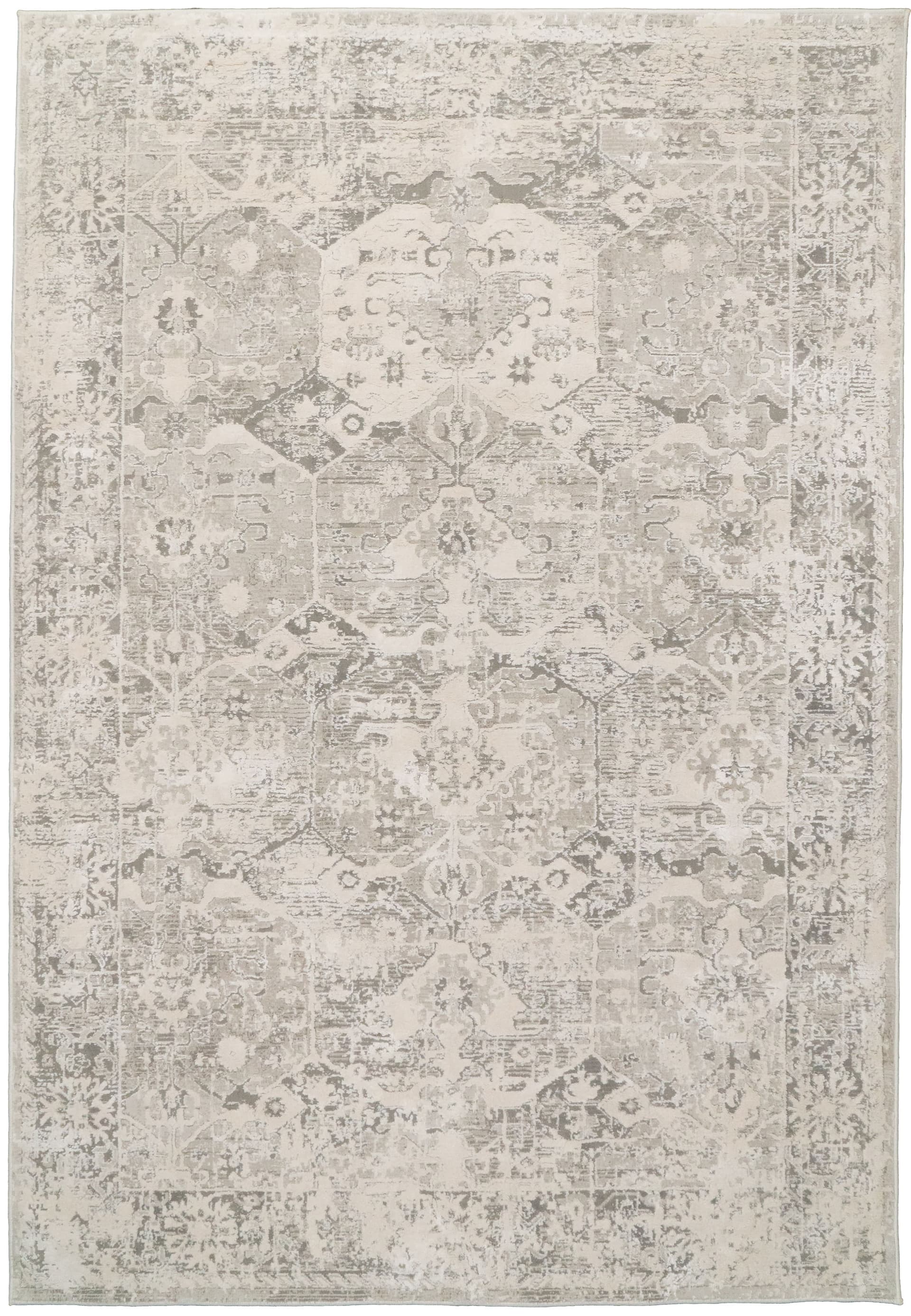 Hollow Quartz Ivory area rug