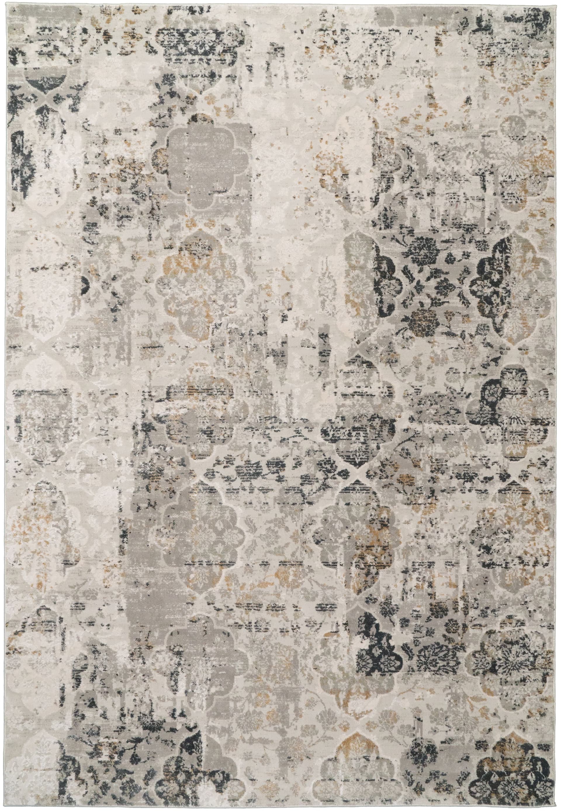 Knoll Quartz Ivory/Grey area rug