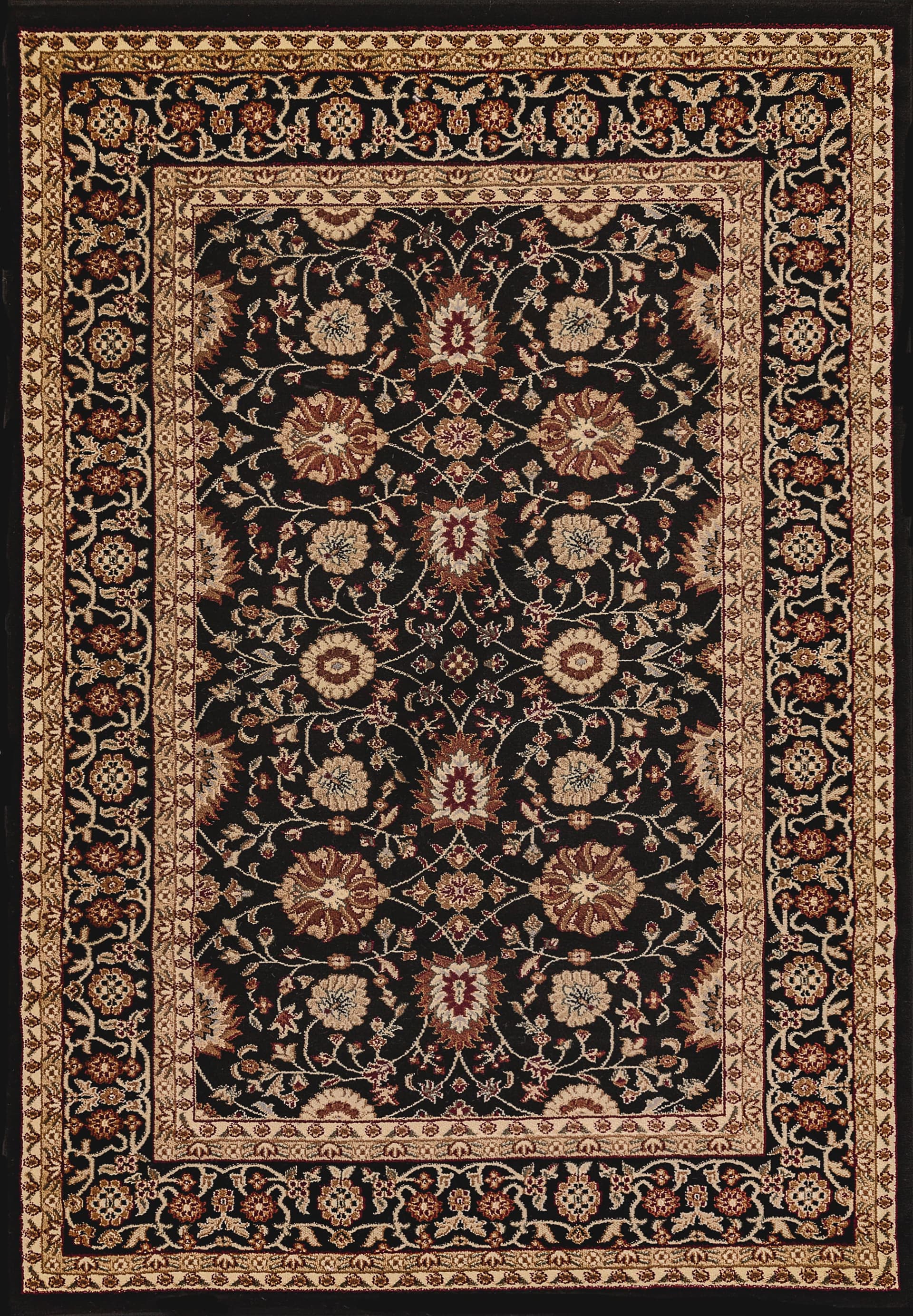 Partridge Yazd Black area rug