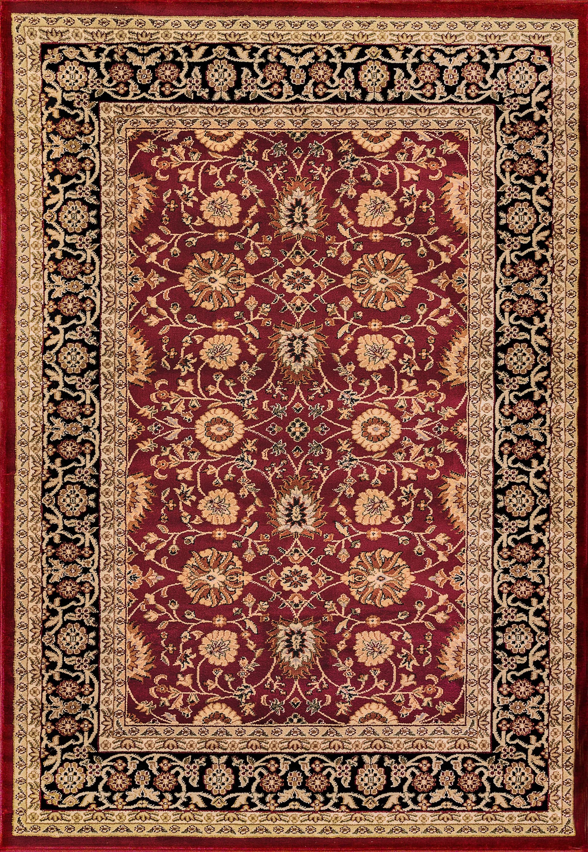 Partridge Yazd Red/Black area rug