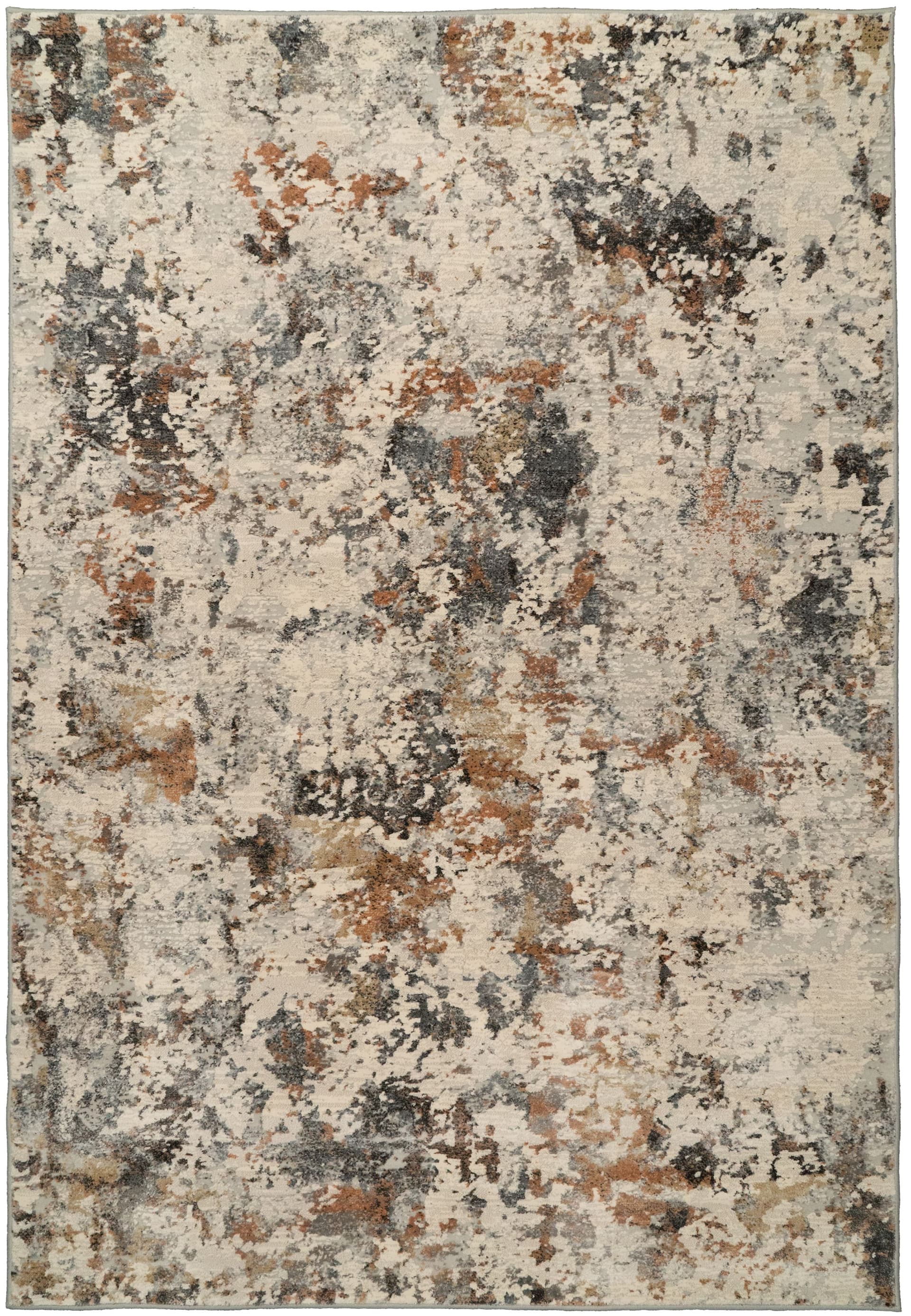 Gossamer Couture Ivory/Copper area rug