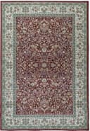 Ancient Garden rug in Red/Ivory