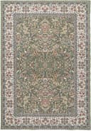 Ancient Garden rug in Green/Ivory