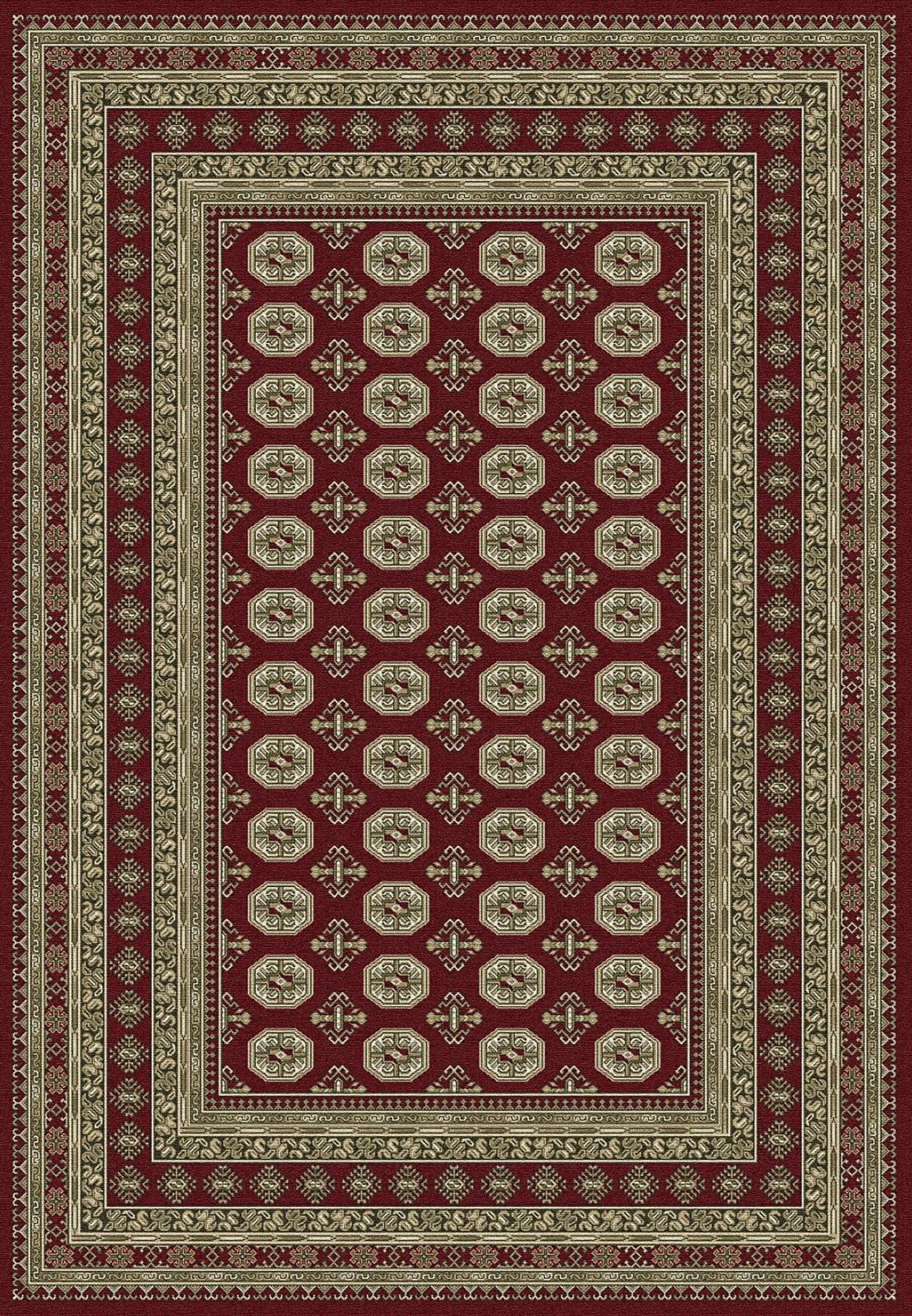Aurora Red/Beige rug