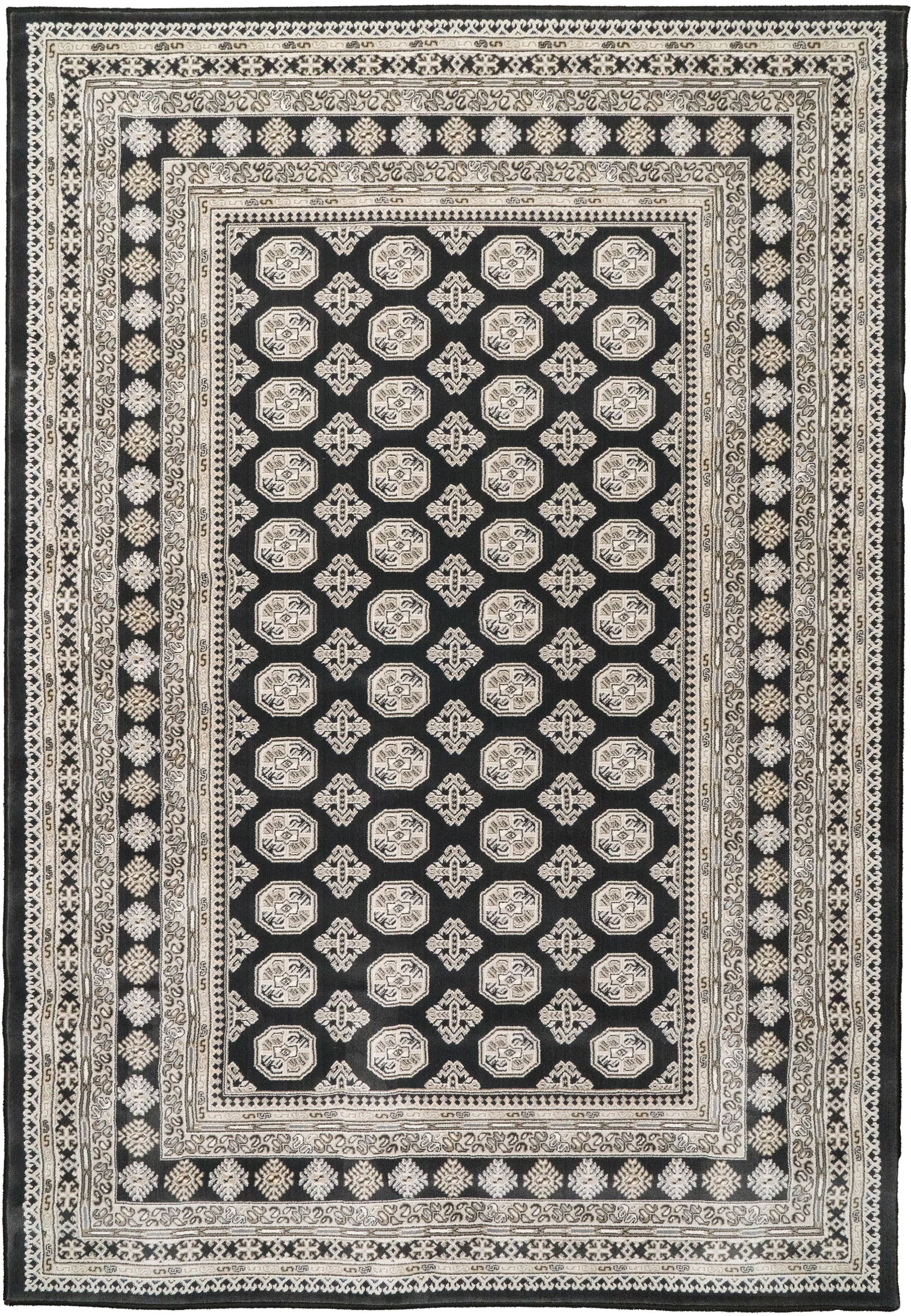 Aurora Charcoal/Silver rug