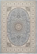 Ancient Garden rug in Steel Blue/Cream