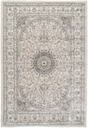 Ancient Garden rug in Soft Grey/Cream
