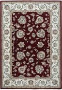 Ancient Garden rug in Red/Ivory