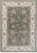Ancient Garden rug in Green/Ivory
