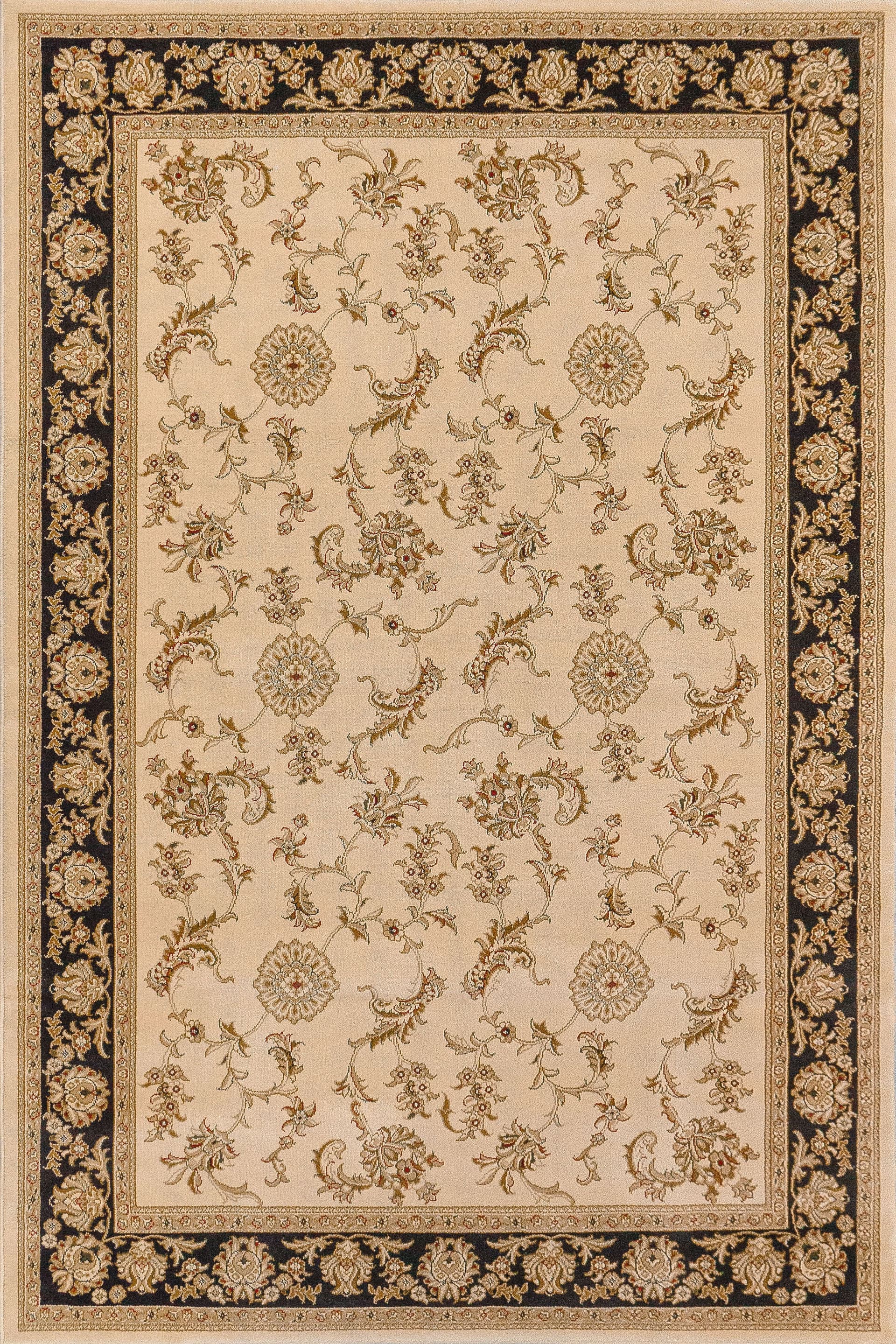 Vetiver Legacy Ivory/Black area rug
