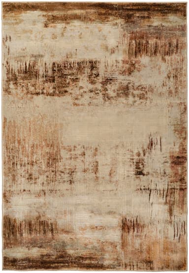 Eclipse area rug in Beige/Rust