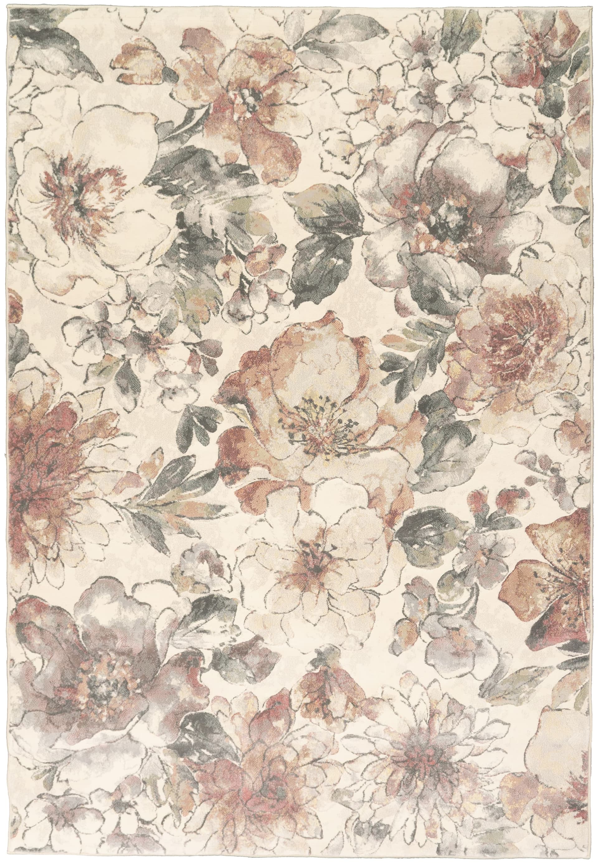 Amber Eclipse Cream/Multi area rug