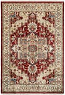 Juno rug in Ivory/Red