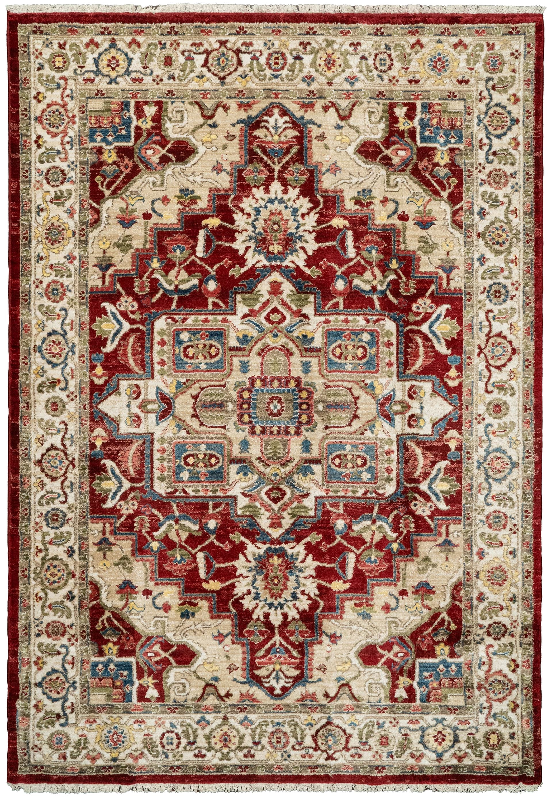 Winterberry Juno Ivory/Red area rug