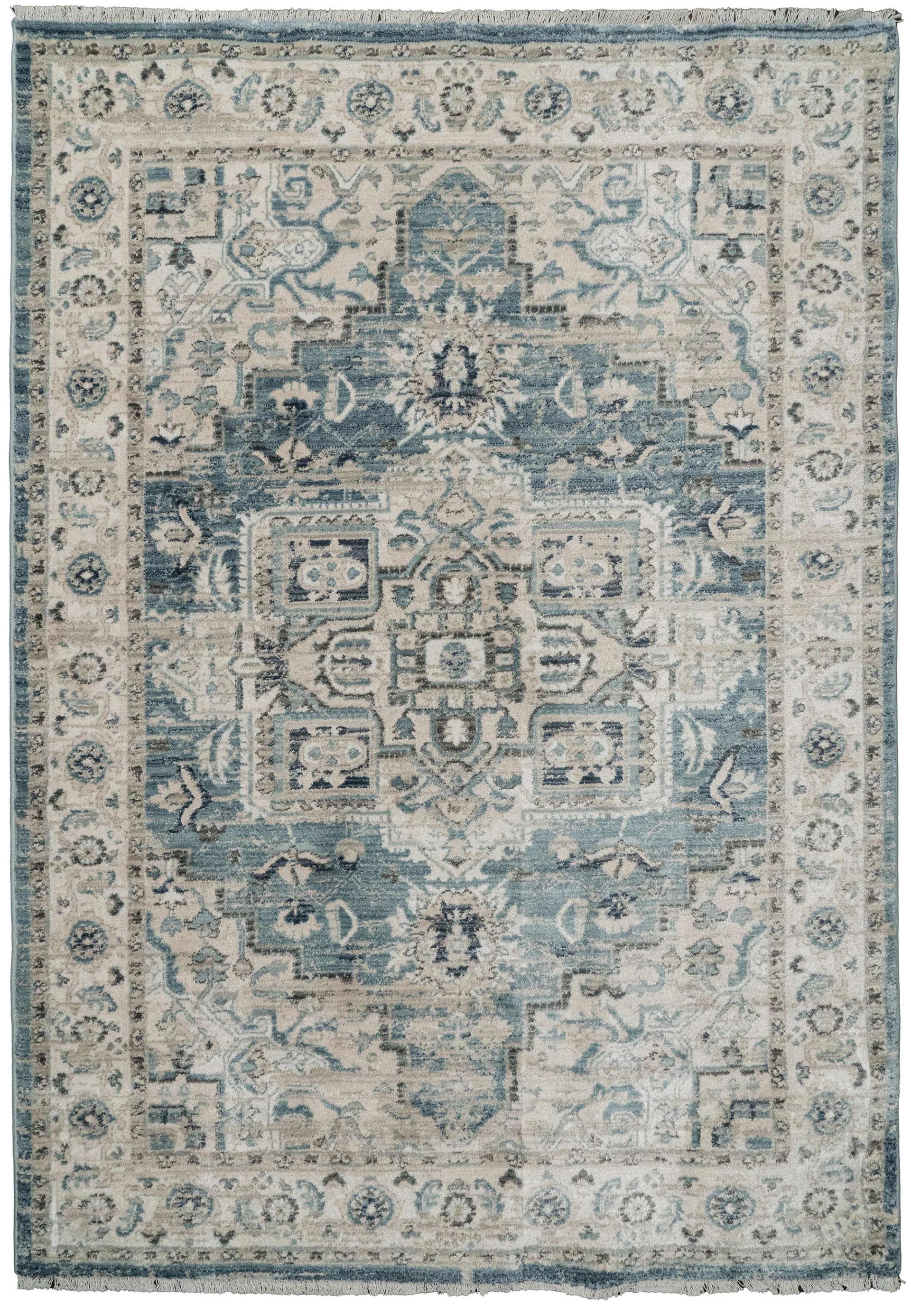 Winterberry Juno Light Blue/Cream area rug
