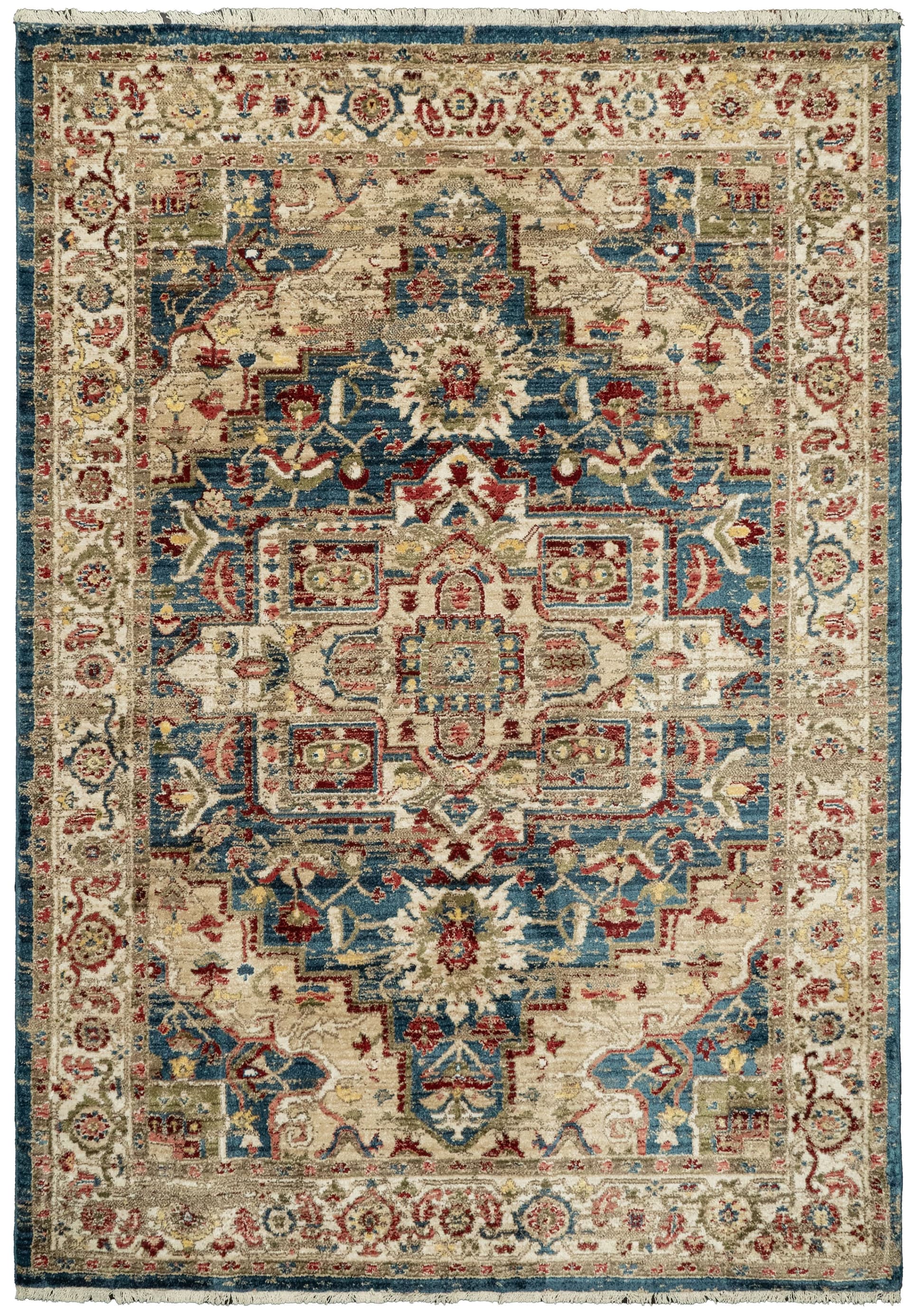Winterberry Juno Navy/Red area rug