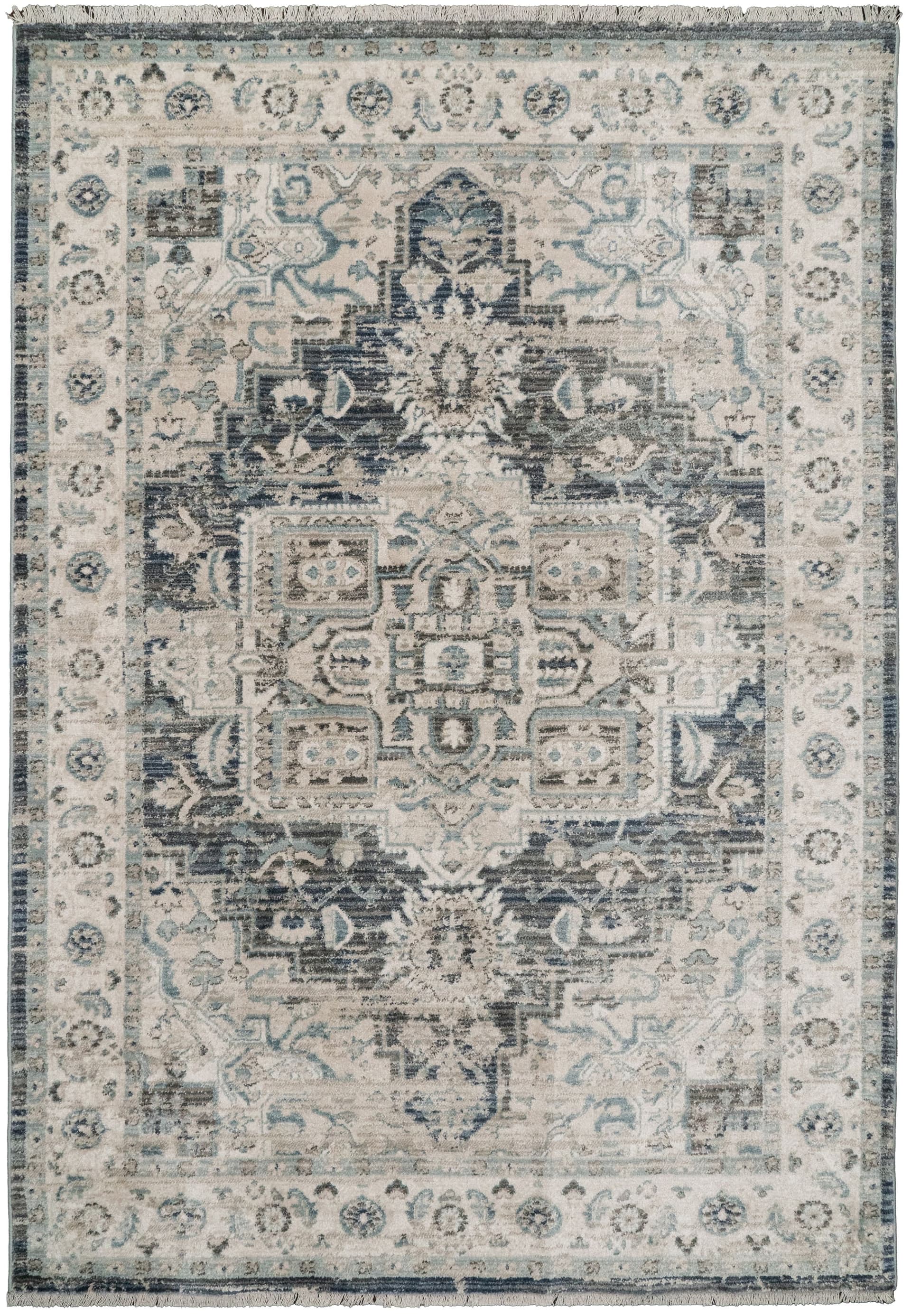 Winterberry Juno Dark Blue/Cream area rug