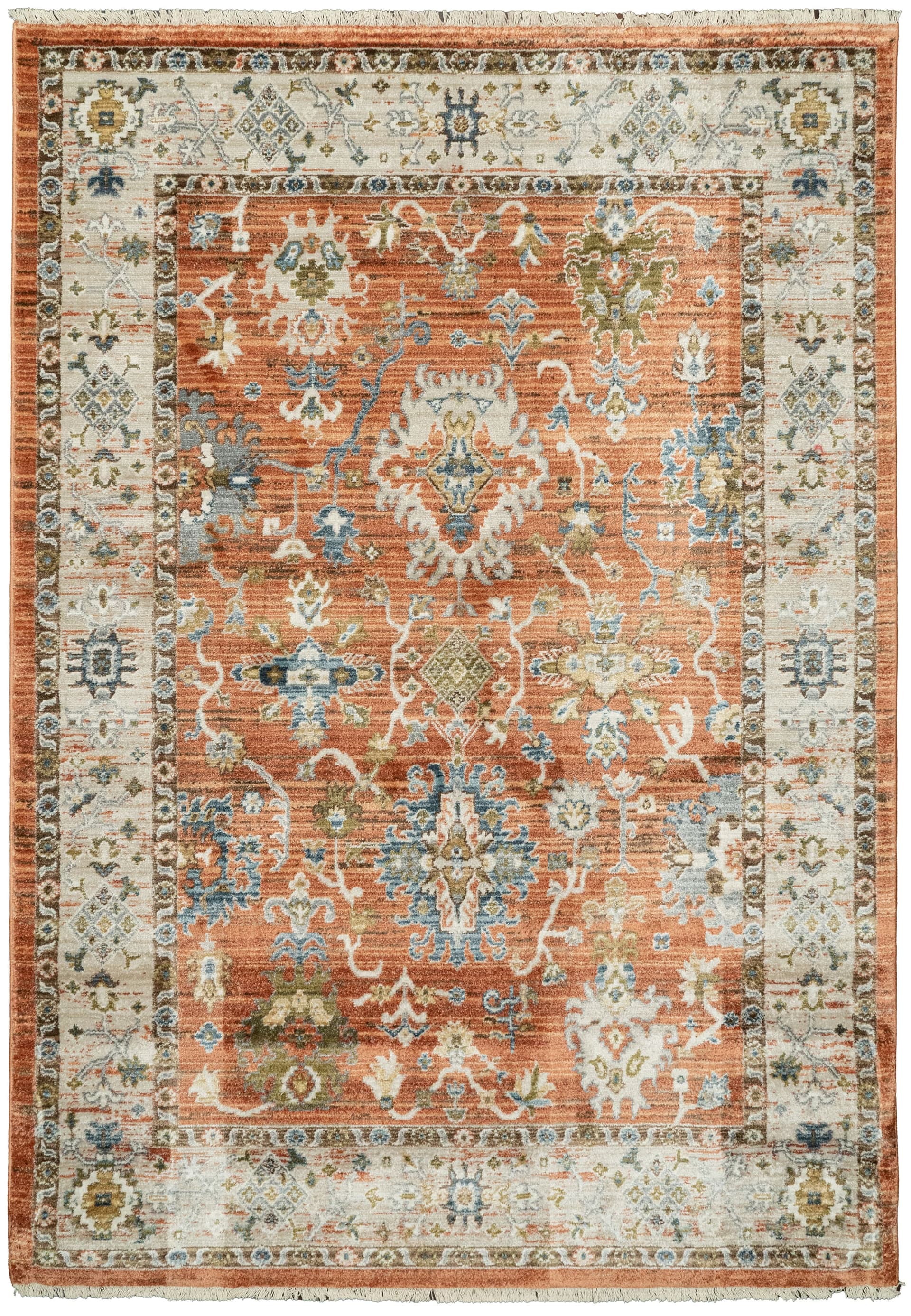 Snowberry Juno Rust/Ivory/Multi area rug