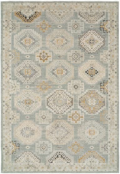 Annalise area rug in Blue/Beige/Cream