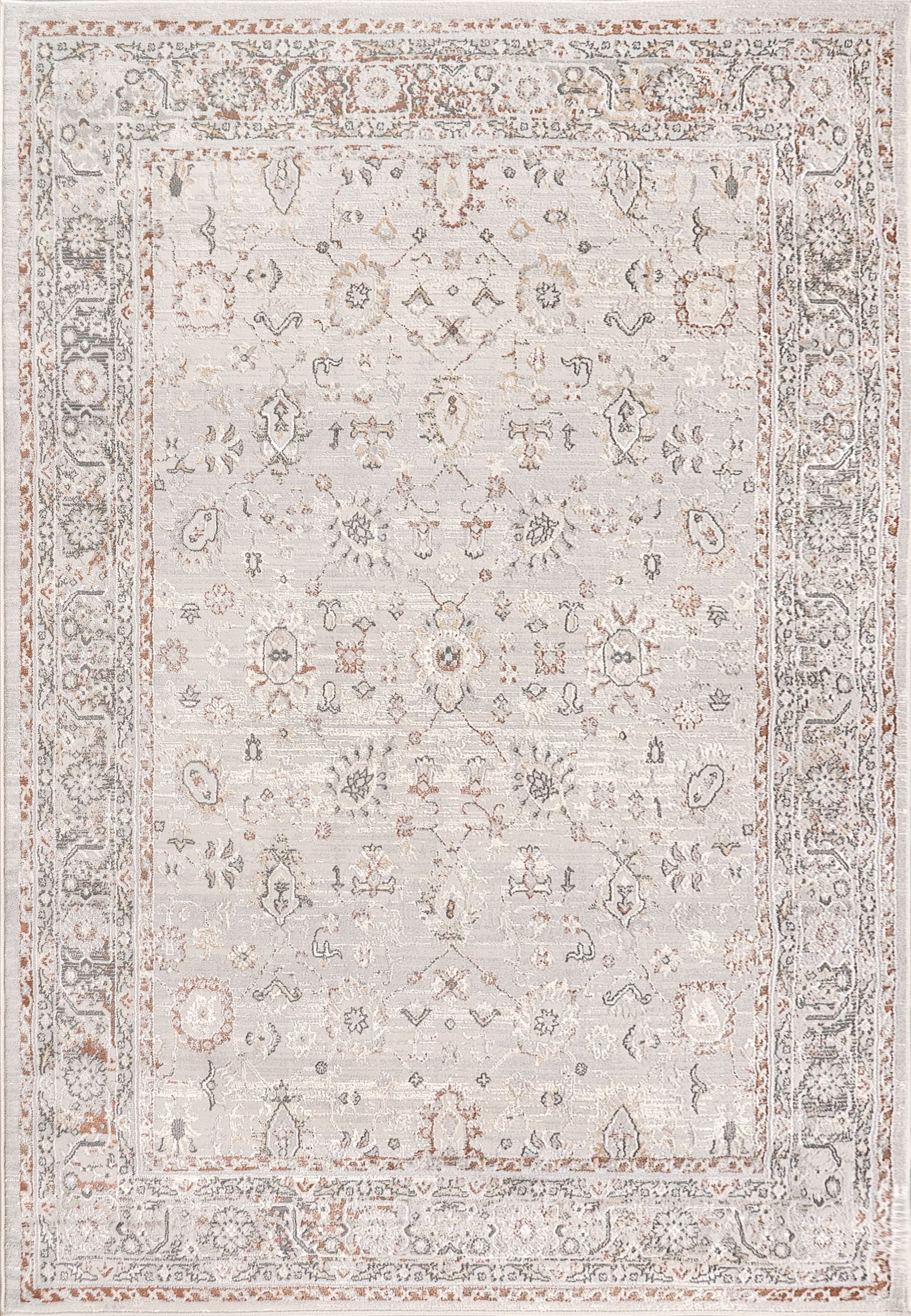 Barley Grey/Rose rug