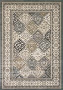 Yazd rug in Blue/Ivory