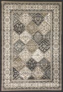Yazd rug in Grey/Ivory